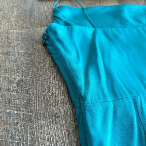 Intermix Parker Silk Mini Dress - Blue - Picture 5 of 7